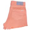 Shorts Laranja Neon Barra Desfiada Feminino - Image 2