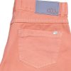 Shorts Laranja Neon Barra Desfiada Feminino - Image 4