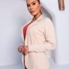 Blazer Crepe Malha Casual Feminino - Image 2