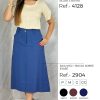Saia MIDI Evasê Bolso Sobre em Viscose Sarjada - Image 5